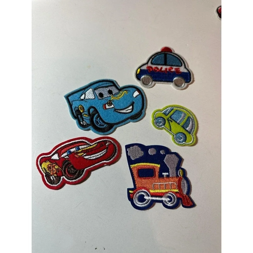 Cars Lot of 5 Patches Disney Pixar Lightning McQueen  Embroidered